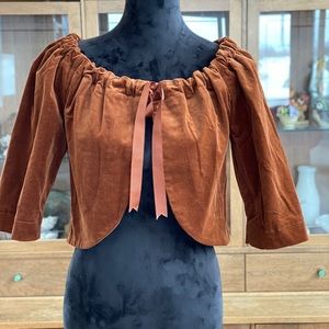 Trina Turk velvet shrug/ capelet EUC